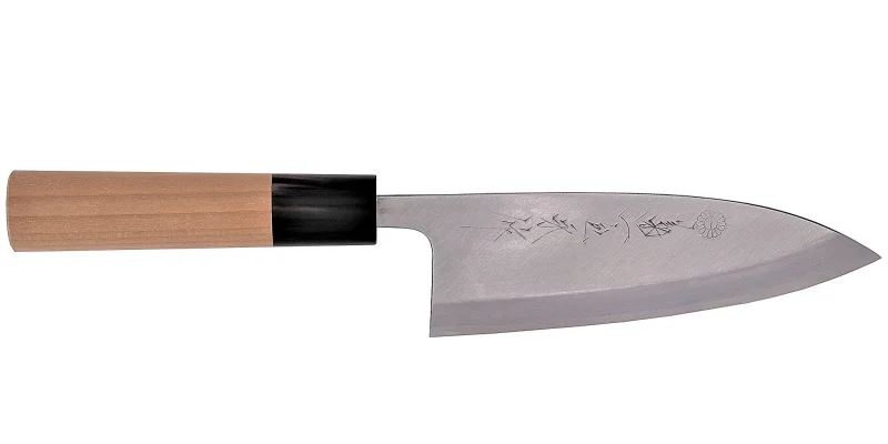 Japans deba mes van het merk Kikuichi om vlees te proportioneren en te fileren.