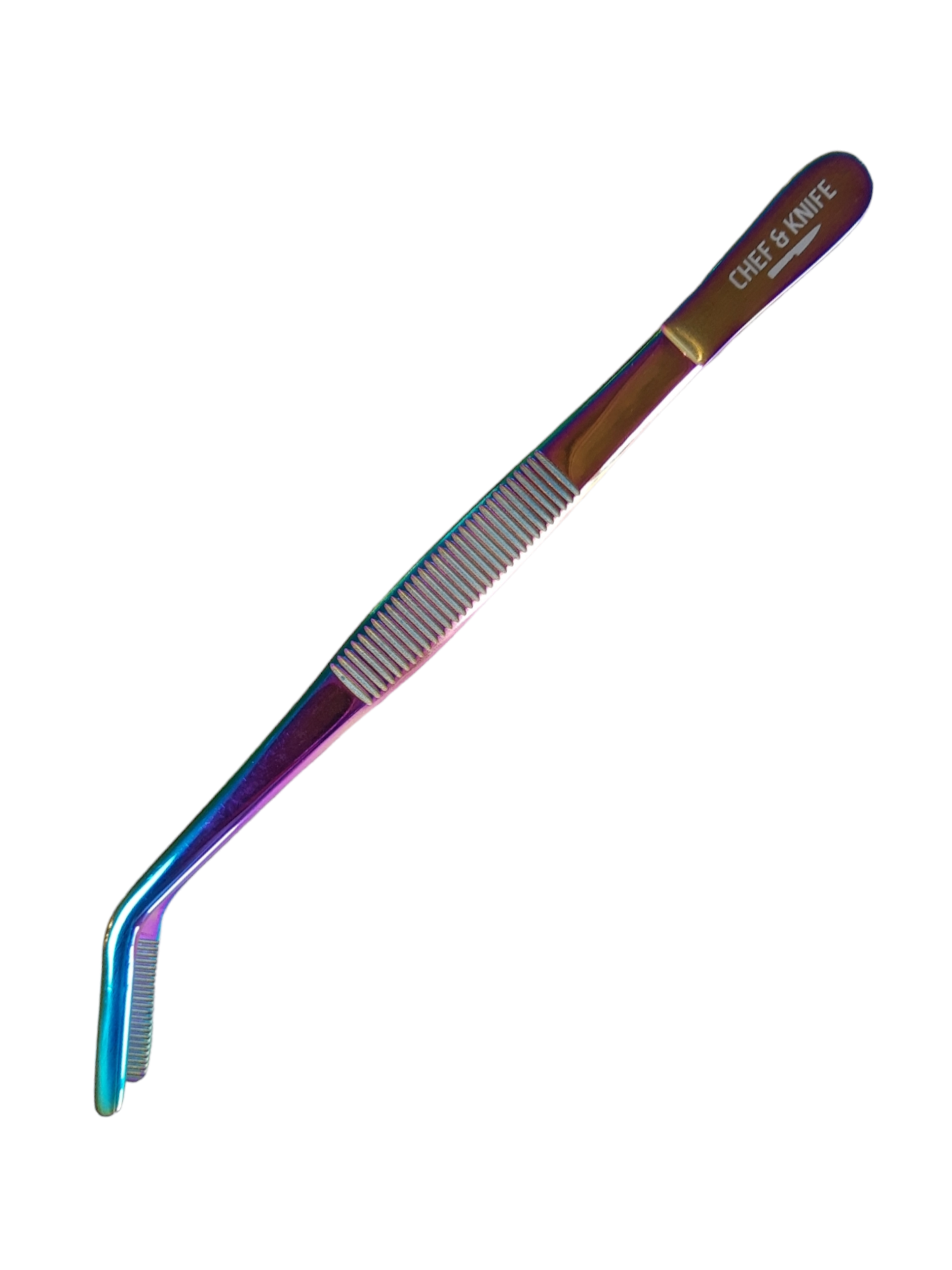 Chef & Knife pincet met knik 15 cm rainbow