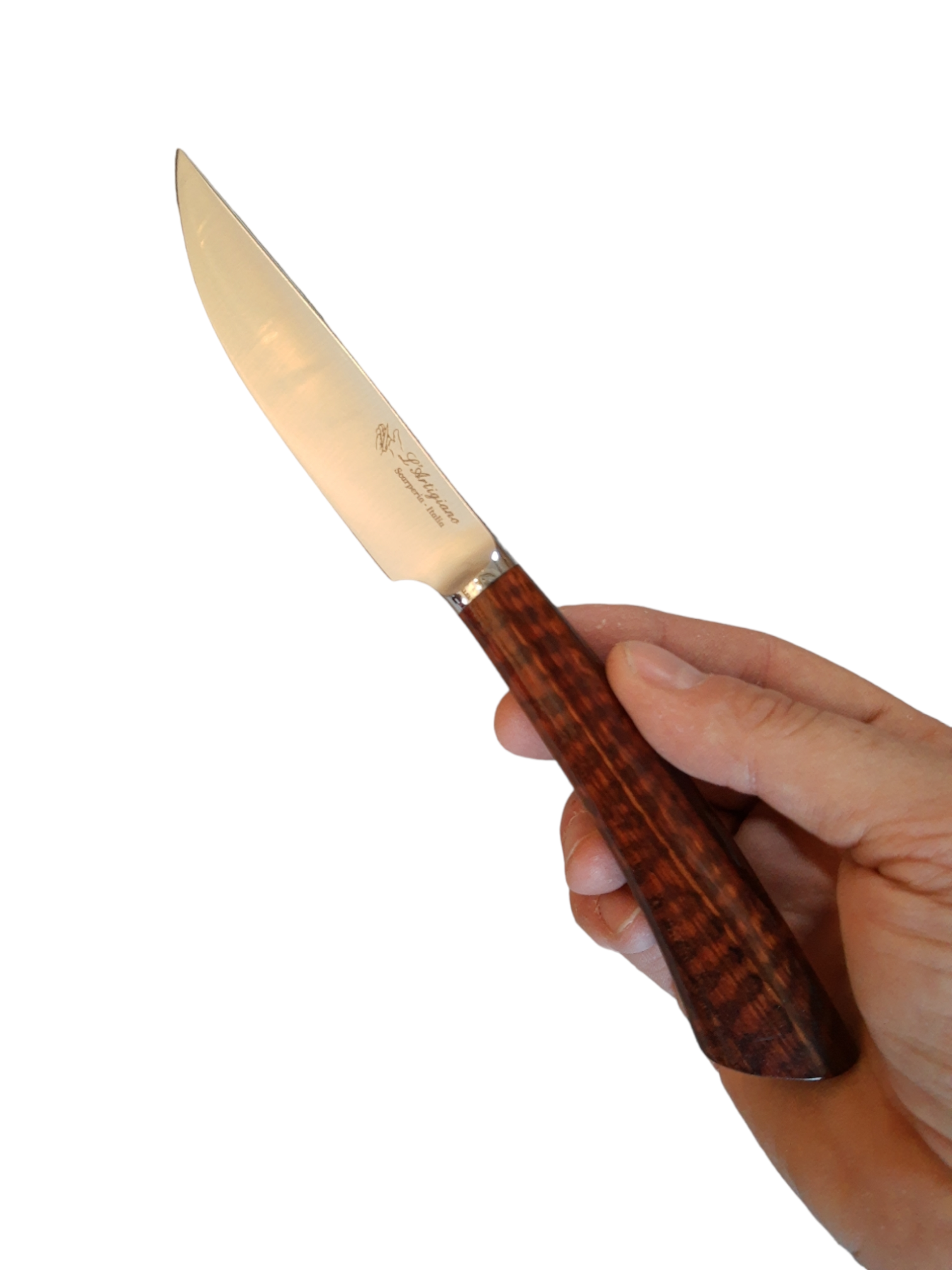 ’ artigiano scarperia rustic steakmes in snakewood (6 stuks) chef and knife belgium kookwinkel recepten koken koksmessen keukenmessen