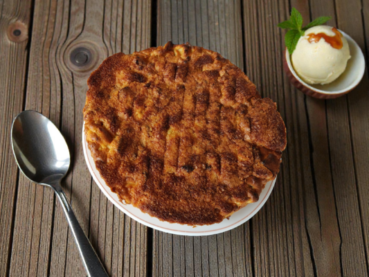 Appeltaart met kokosnoot