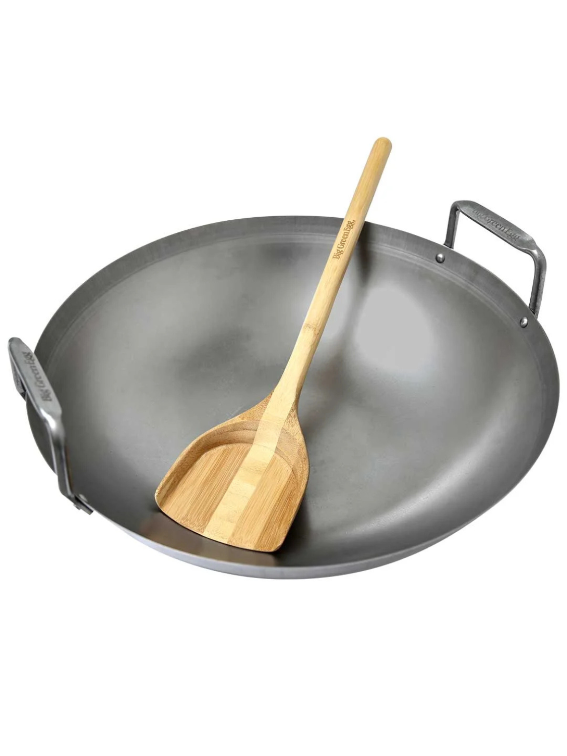 Chef & Knife - Big Green Egg stalen wokpan