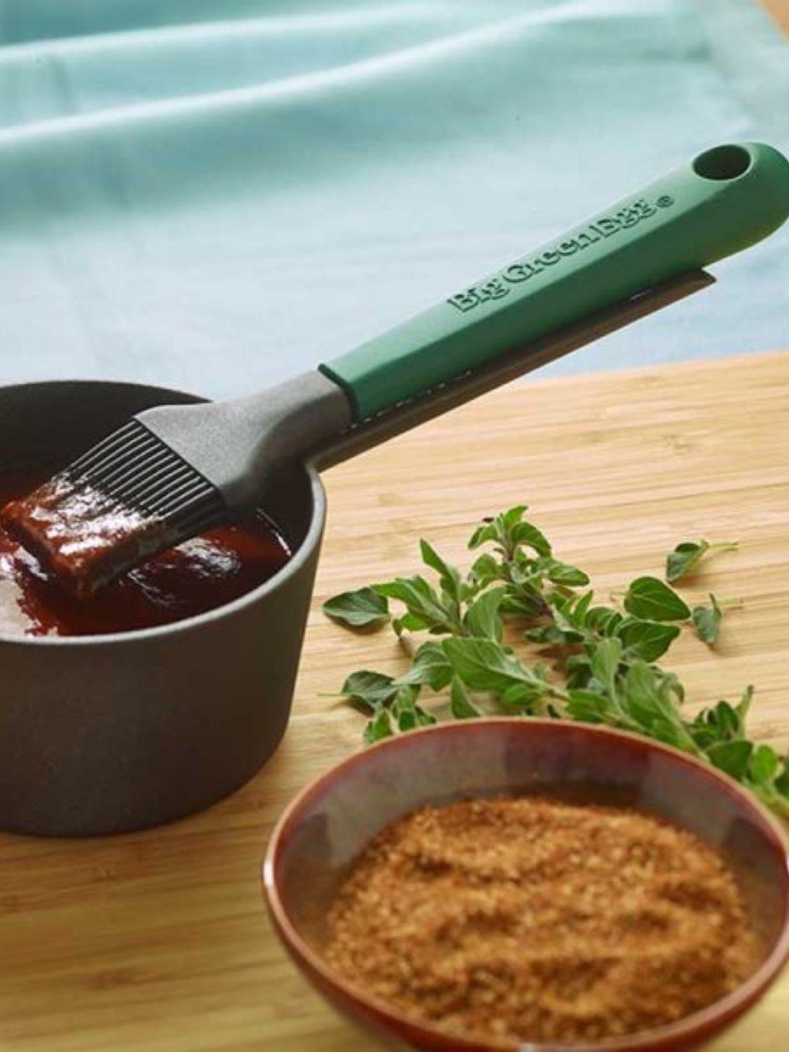 Alternative view of Ci Sauce Pot W/ Basting Brush Cast Iron