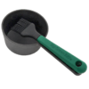 Chef & Knife Big Green Egg Ci Sauce Pot W Basting Brush Cast Iron