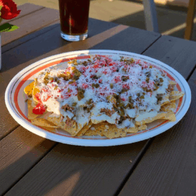 Nacho's met pulled pork