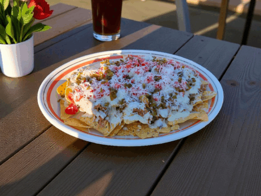 Nacho's met pulled pork