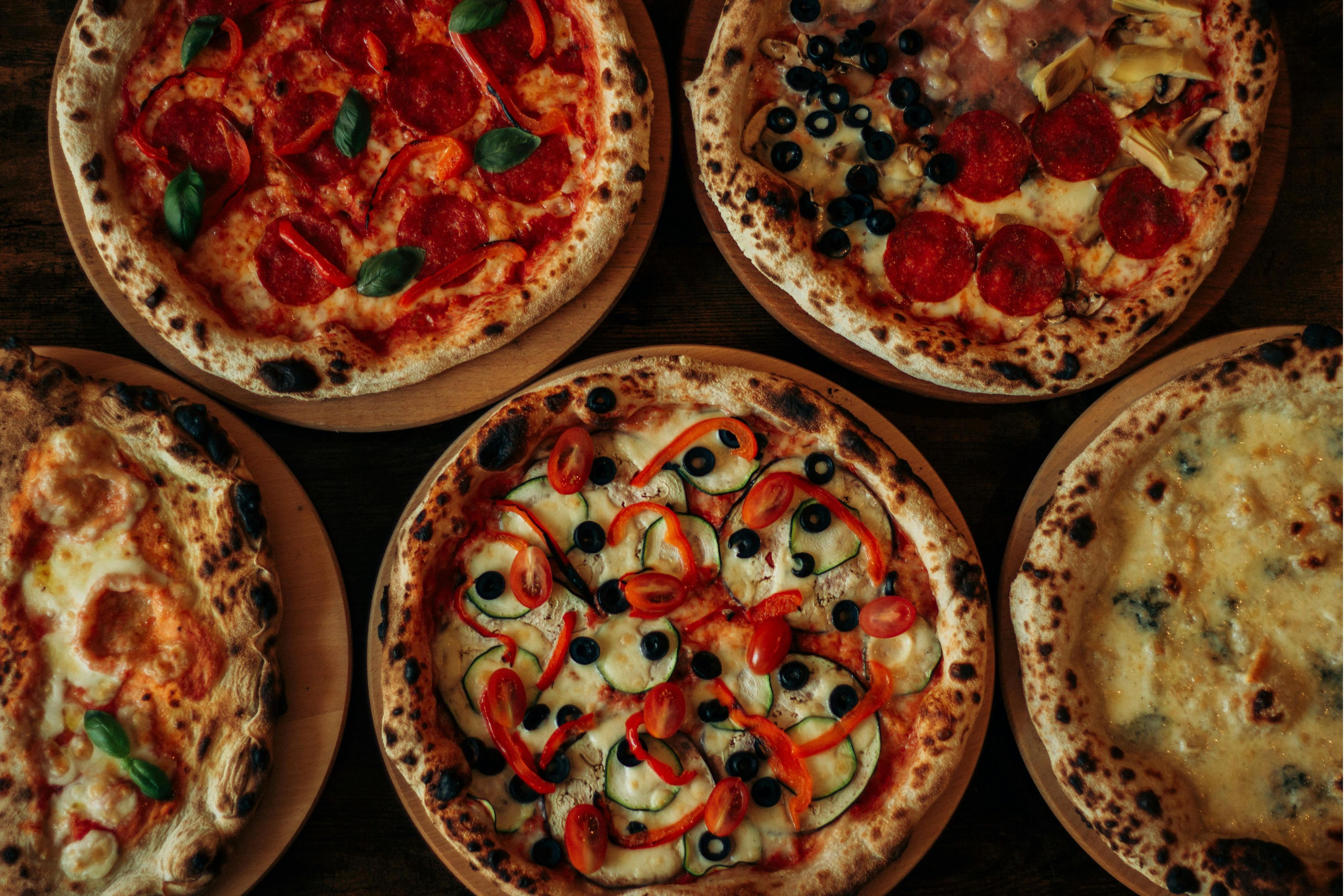 w-waarde verschillende pizza's