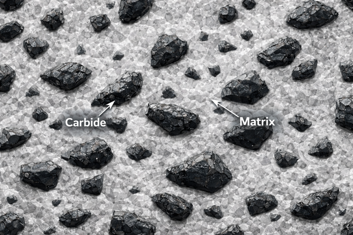 Carbide and matrix