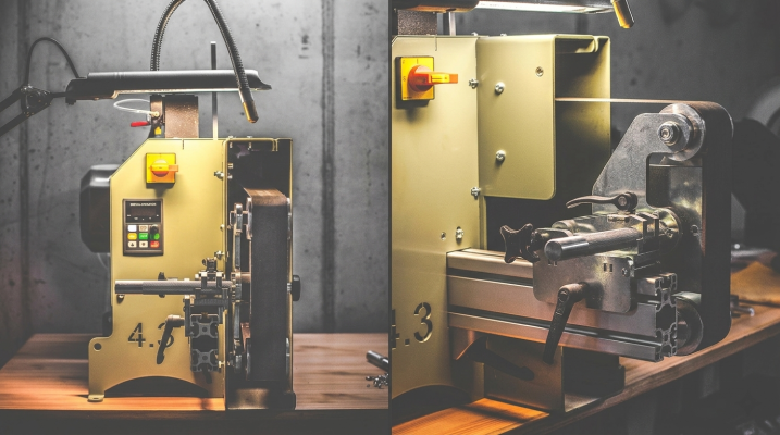 Gekoelde bandschuurmachine van Chef & Knife