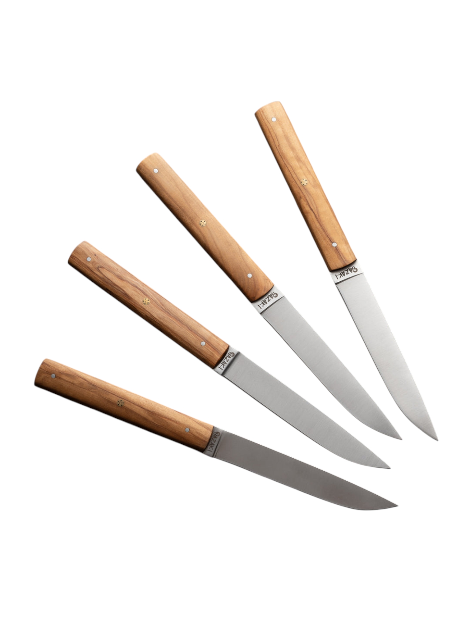 Hazaki Steakmessen Olijfhout 4 stuks