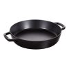 Staub Geëmailleerde Gietijzeren Bakpan 26 cm Zwart